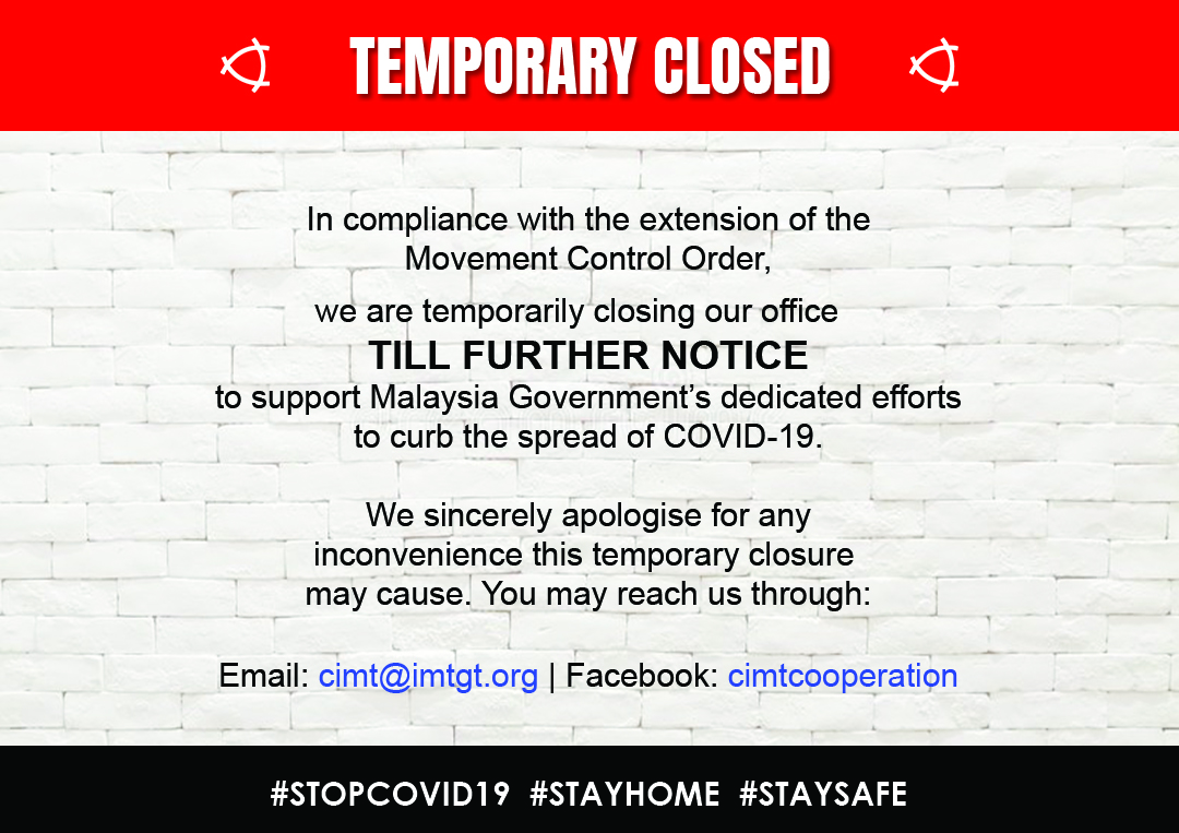 Read more about the article TEMPORARY CLOSURE NOTICE