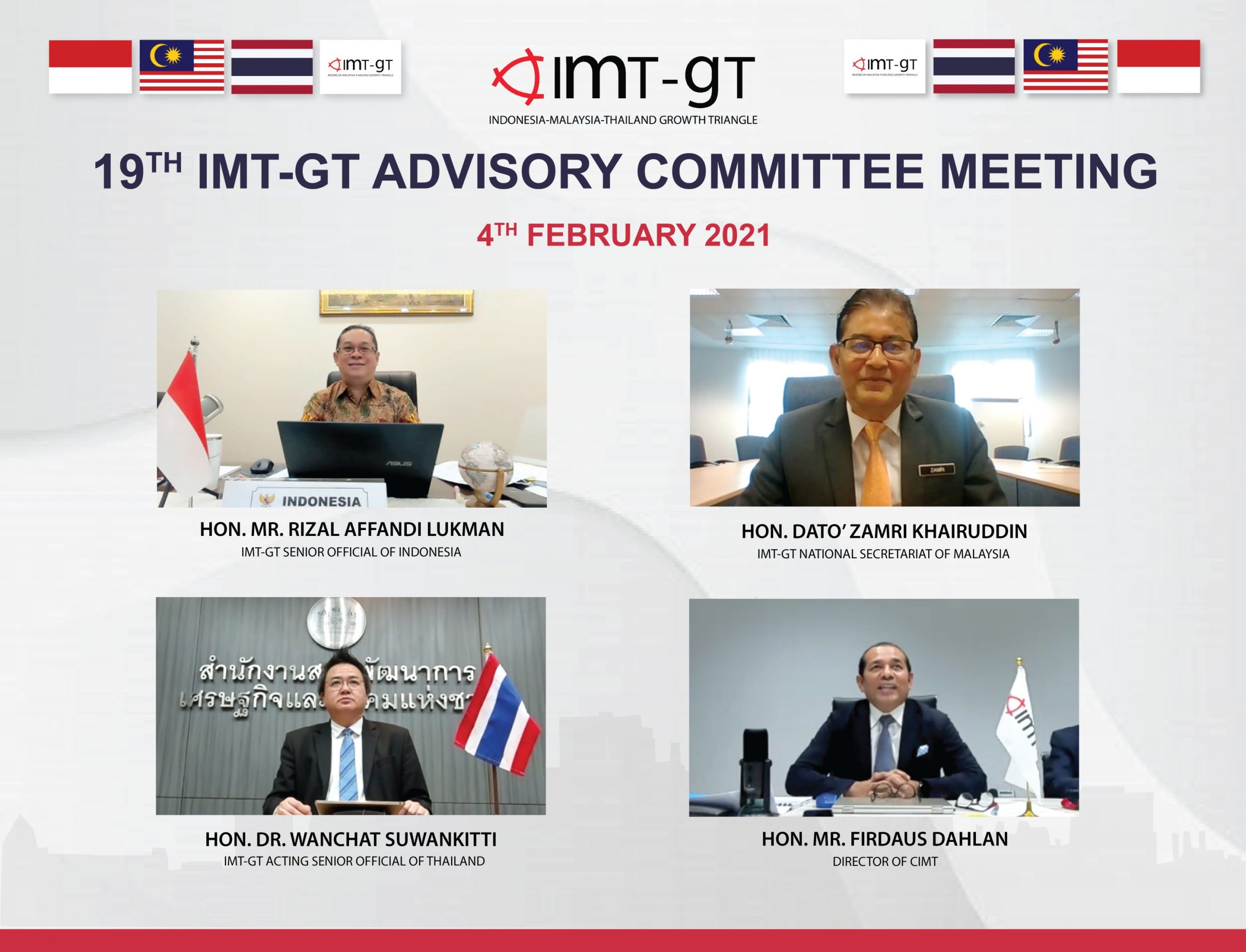 Read more about the article 19TH IMT-GT ADVISORY COMMITTEE MEETING