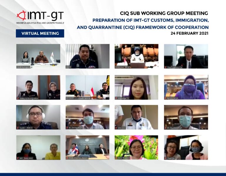 THE CIQ-SUB WORKING GROUP MEETING ON PREPARATION OF IMT-GT CUSTOMS, IMMIGRATION AND QUARANTINE (CIQ) FRAMEWORK OF COOPERATION (FOC)