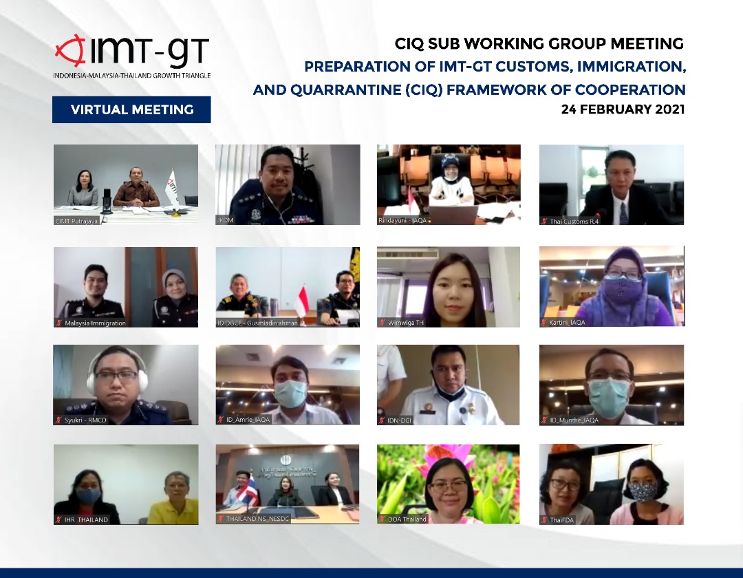 Read more about the article THE CIQ-SUB WORKING GROUP MEETING ON PREPARATION OF IMT-GT CUSTOMS, IMMIGRATION AND QUARANTINE (CIQ) FRAMEWORK OF COOPERATION (FOC)