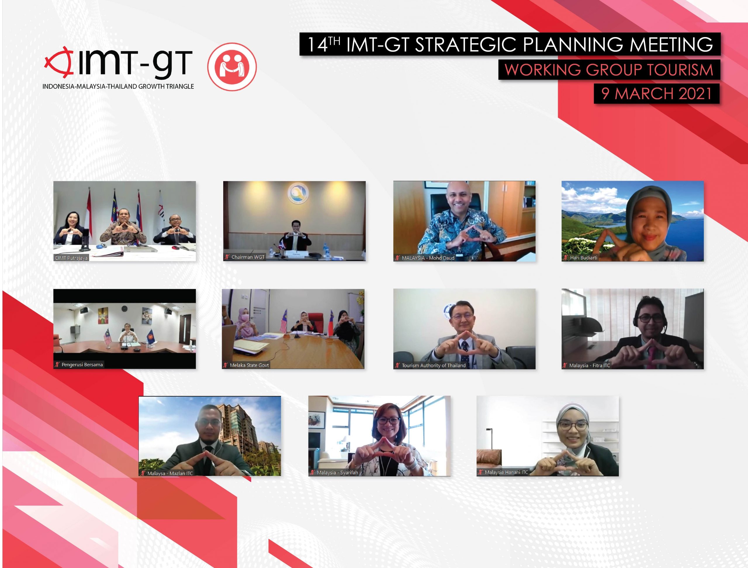 Read more about the article 14TH IMT-GT STRATEGIC PLANNING MEETING – BREAKOUT SESSION – WG TOURISM