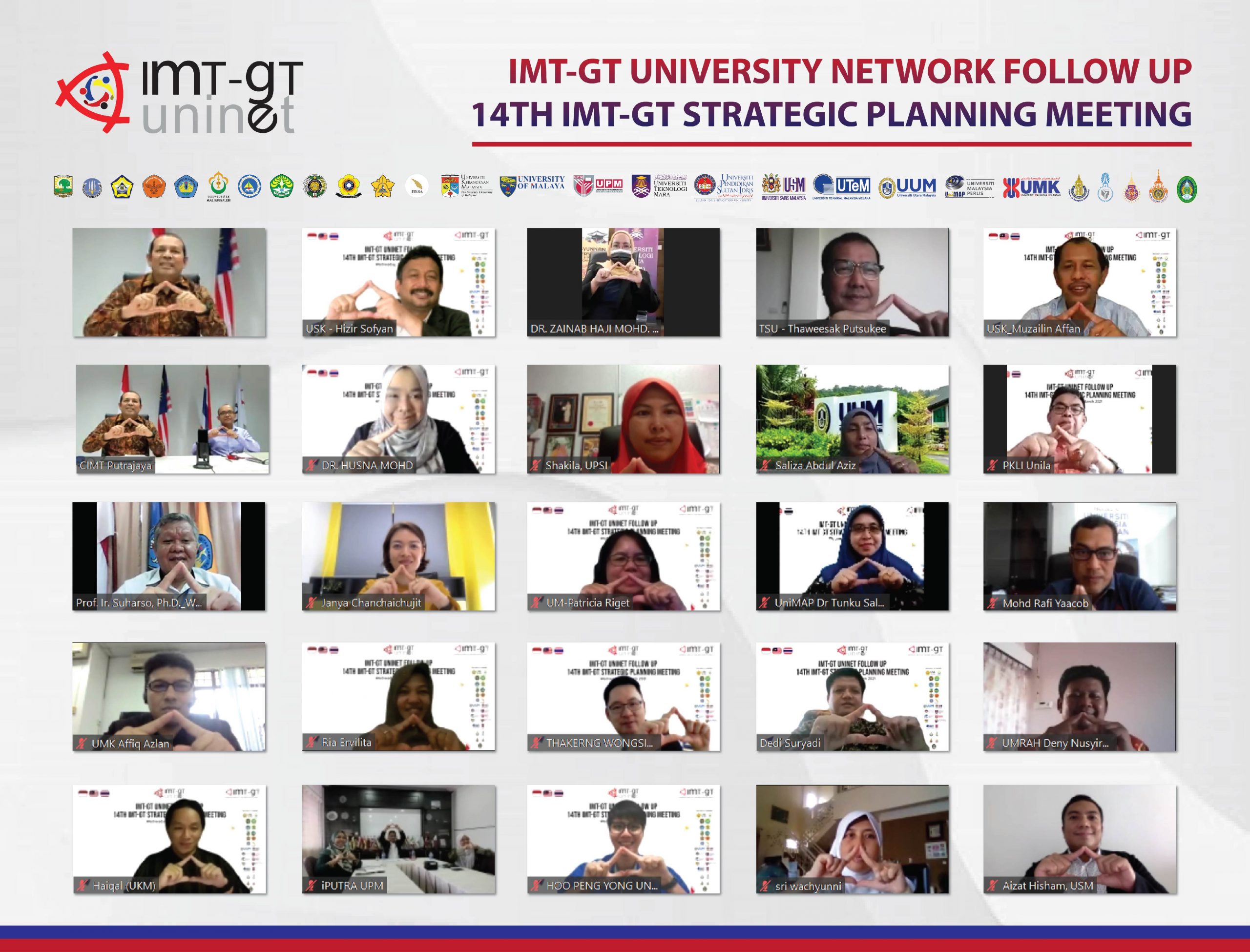 IMT-GT UNIVERSITY NETWORK (UNINET) FOLLOW UP 14TH IMT-GT STRATEGIC PLANNING MEETING