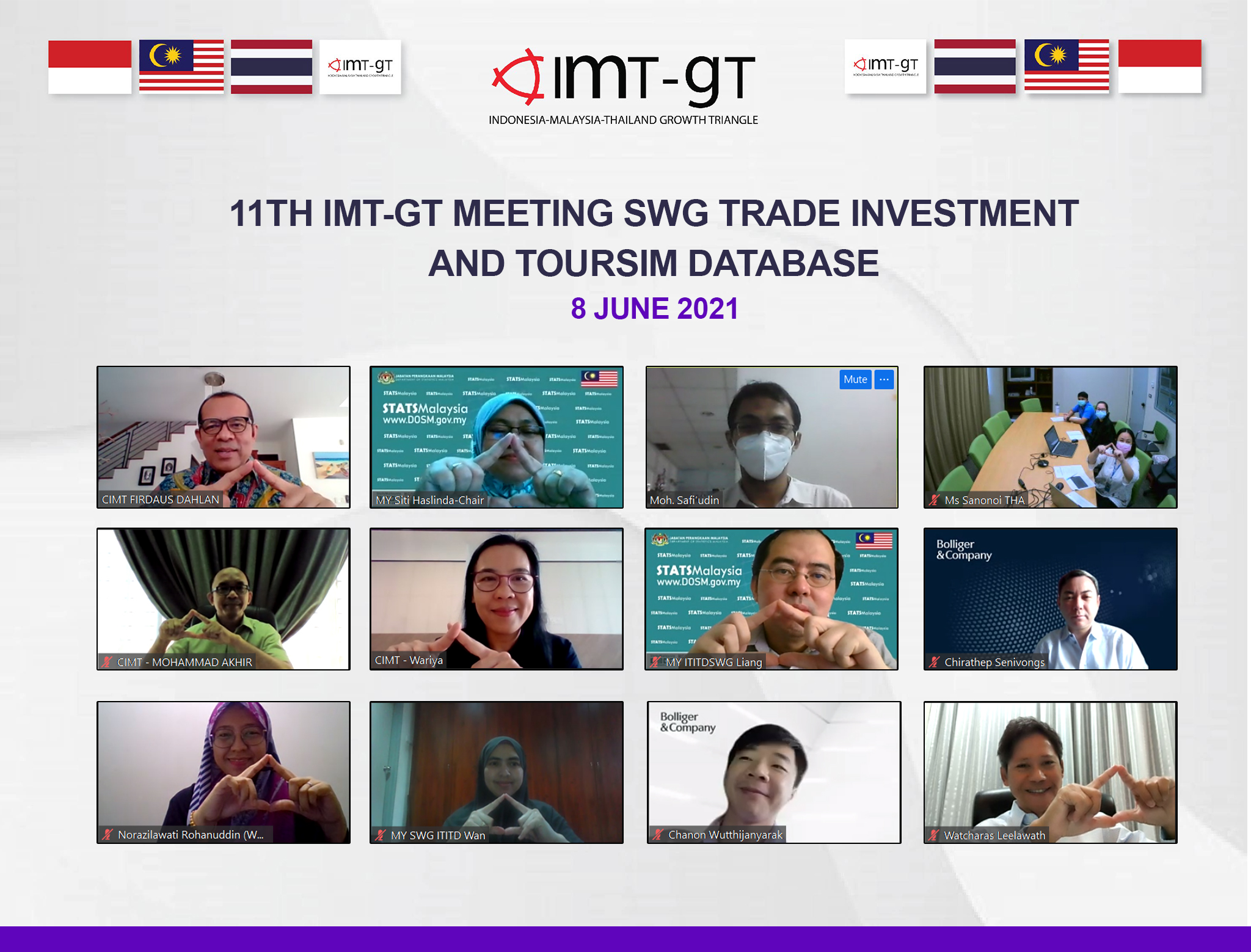11th IMT-GT Meeting SWG Trade Investment And Tourism Database