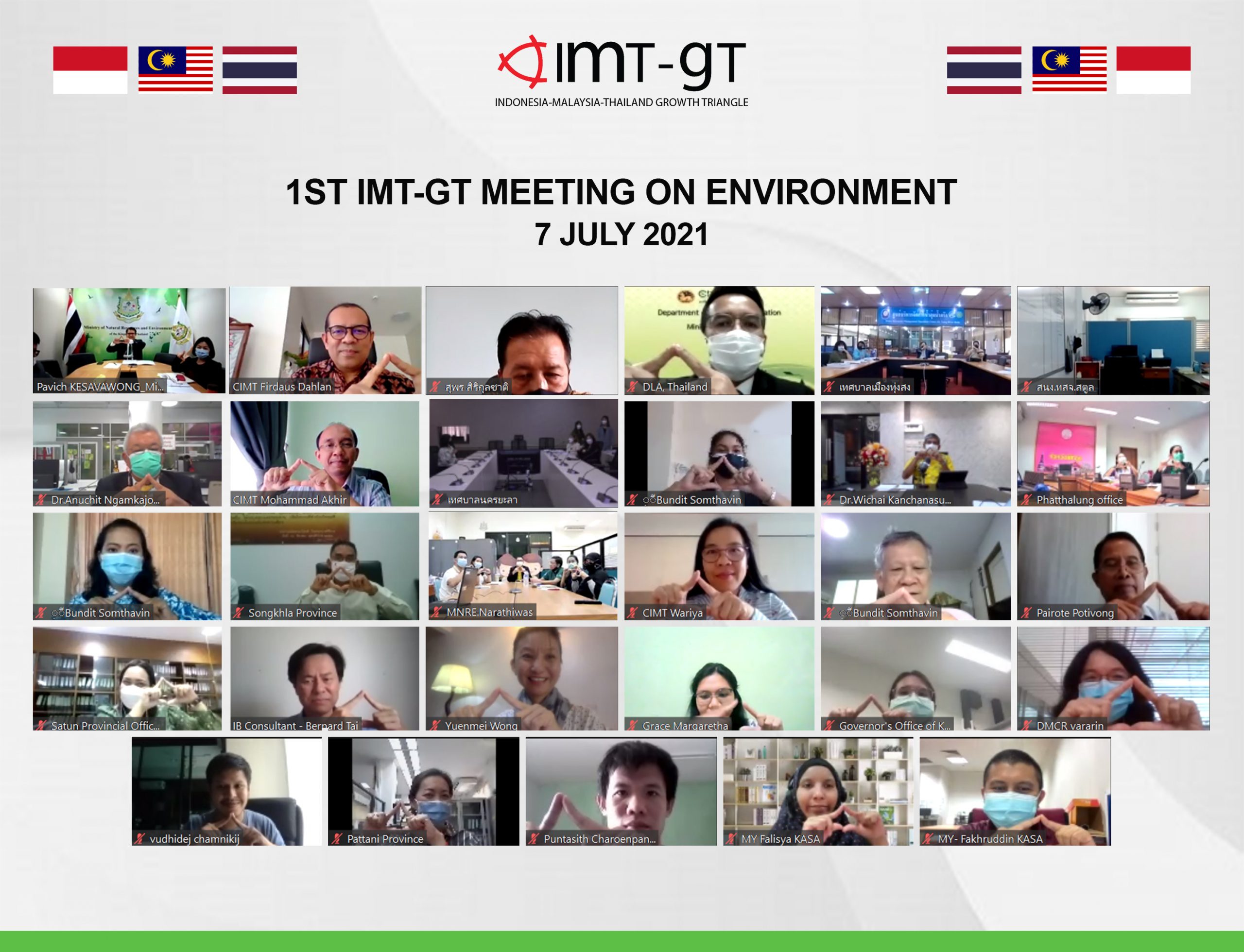 1st IMT-GT Working Group Meeting on Environment