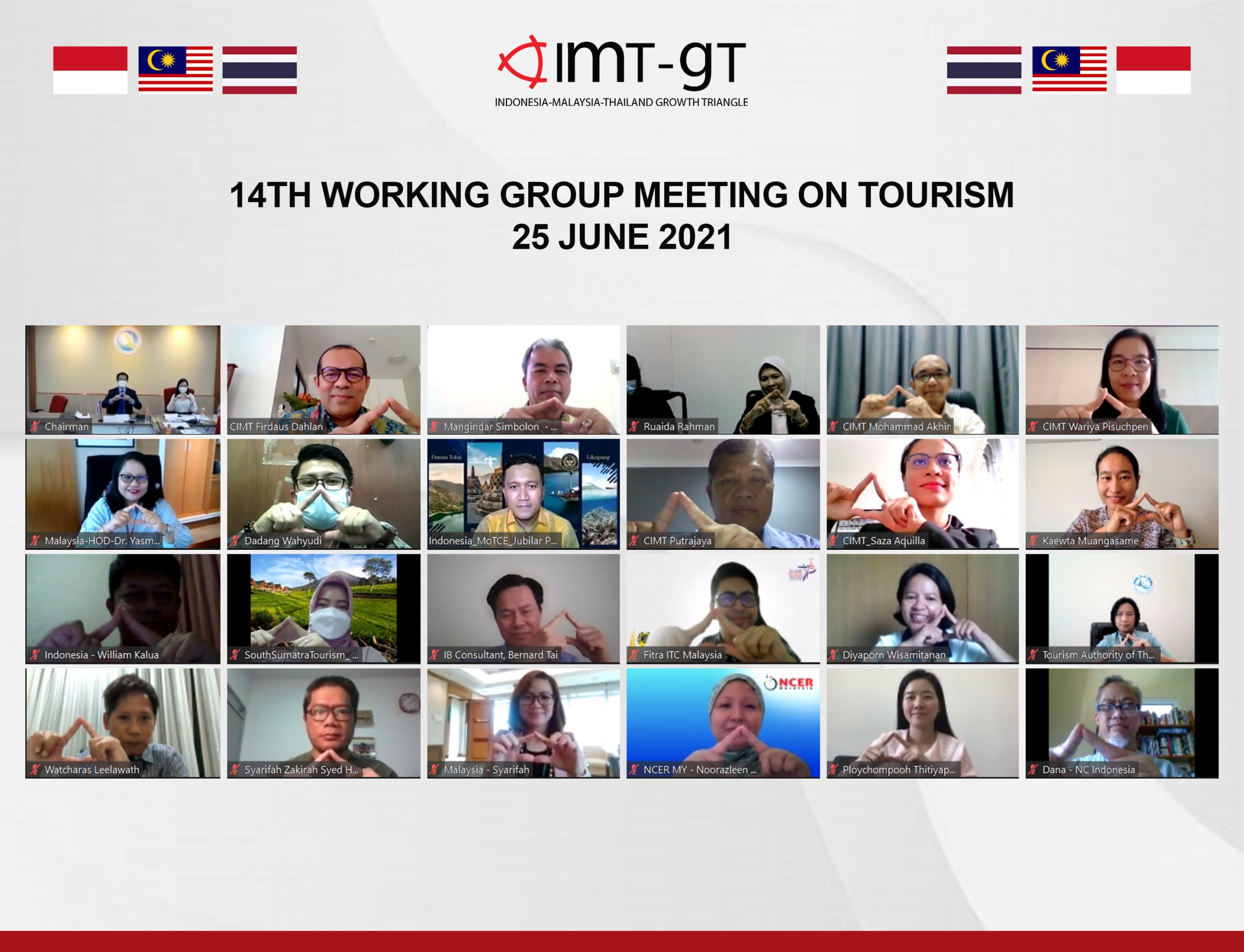 14th IMT-GT Working Group Meeting on Tourism