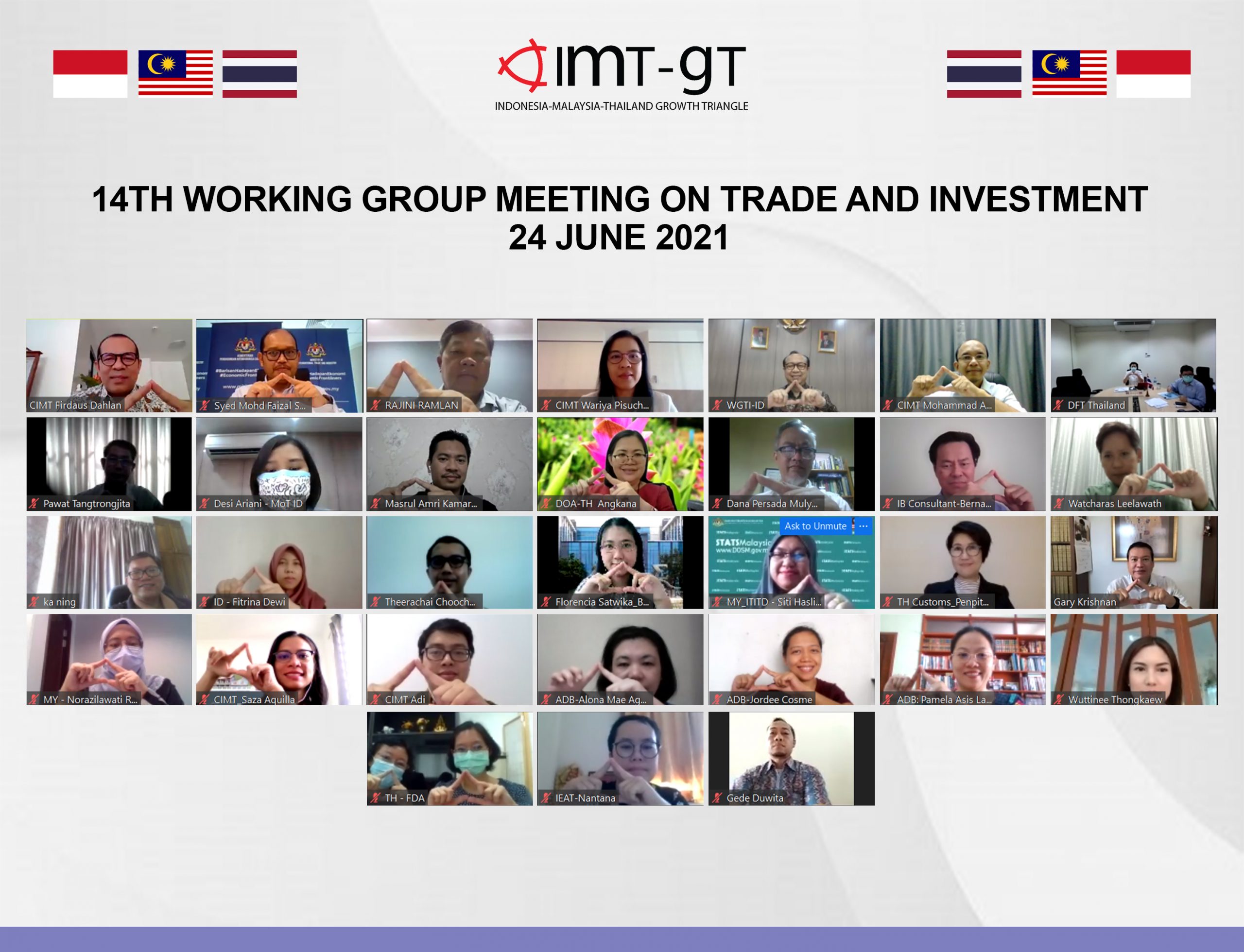 14th IMT-GT Working Group Meeting on Trade and Investment Facilitation