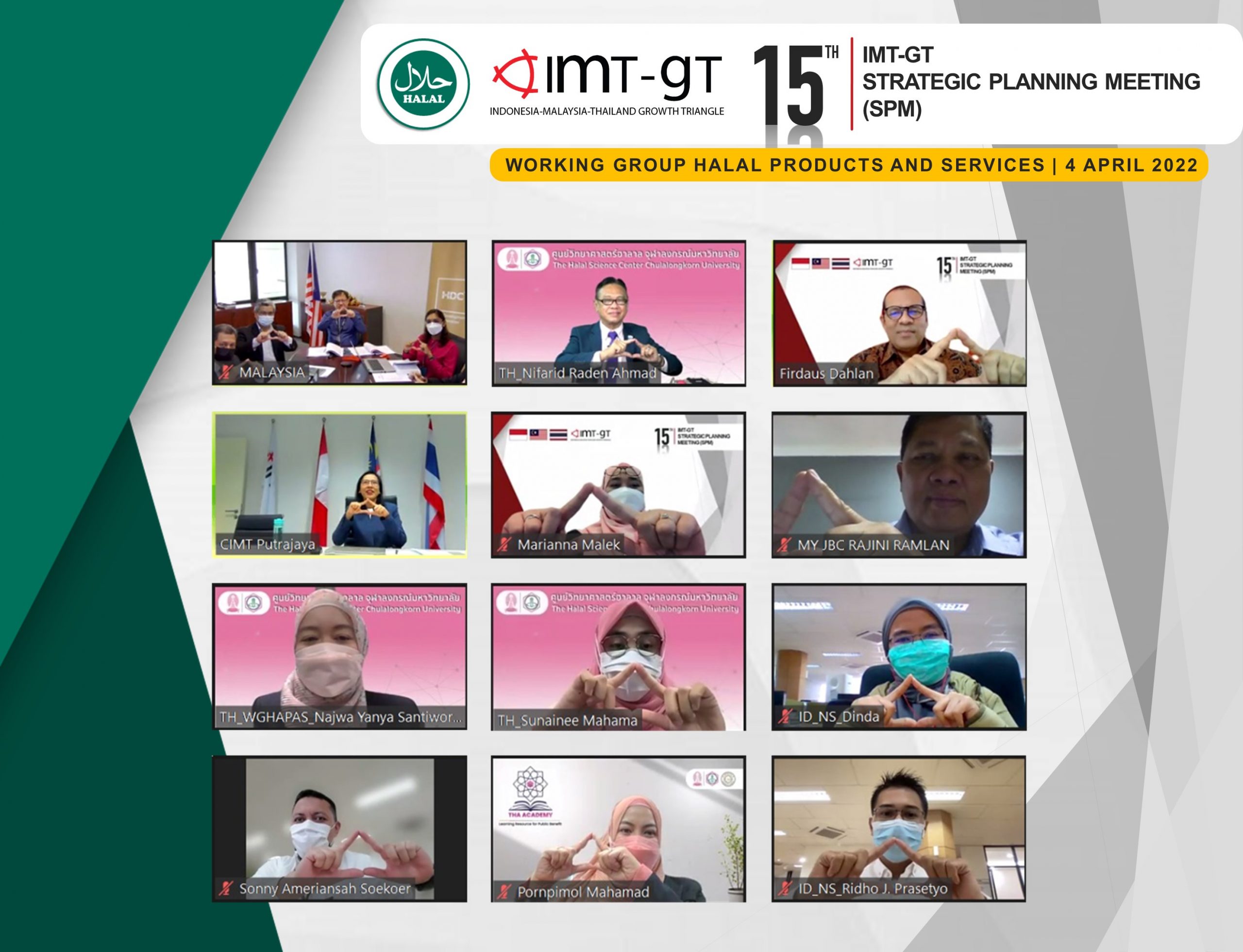 Read more about the article 15TH IMT-GT STRATEGIC PLANNING MEETING (SPM) – BREAKOUT SESSION OF WORKING GROUP ON HALAL PRODUCTS AND SERVICES (WGHAPAS)