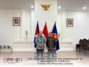 CIMT COURTESY VISIT TO THE AMBASSADOR OF INDONESIA TO CAMBODIA | 4 OCTOBER 2022