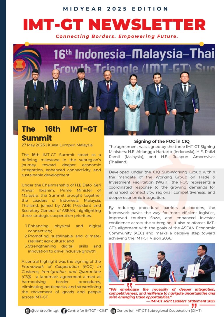 IMT-GT Newsletter: Midyear 2025