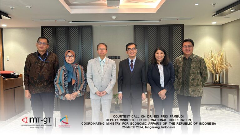 COURTESY CALL ON DR. EDI PRIO PAMBUDI, DEPUTY MINISTER FOR INTERNATIONAL COOPERATION, COORDINATING MINISTRY FOR ECONOMIC AFFAIRS OF THE REPUBLIC OF INDONESIA