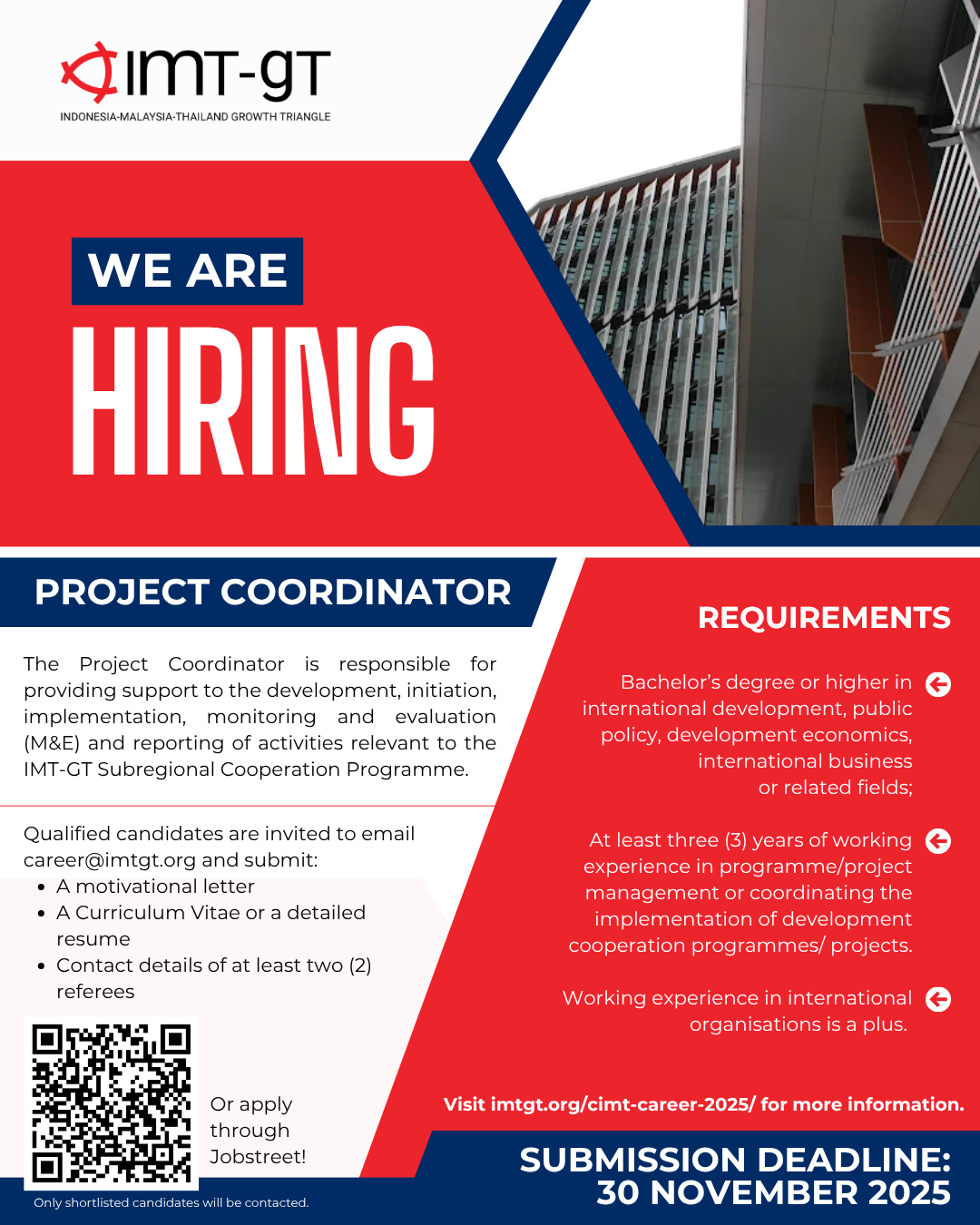 Read more about the article WE’RE HIRING! JOB OPPORTUNITY AT CIMT