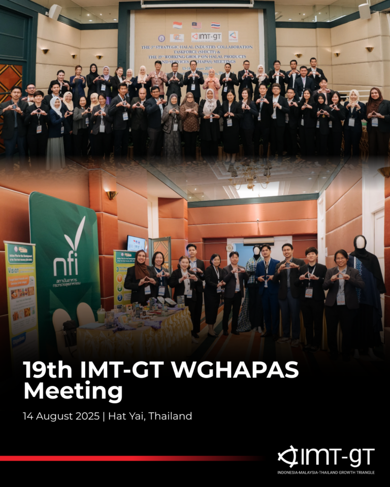 The 19th IMT-GT Working Group on Halal Products and Services (WGHAPAS) Meeting