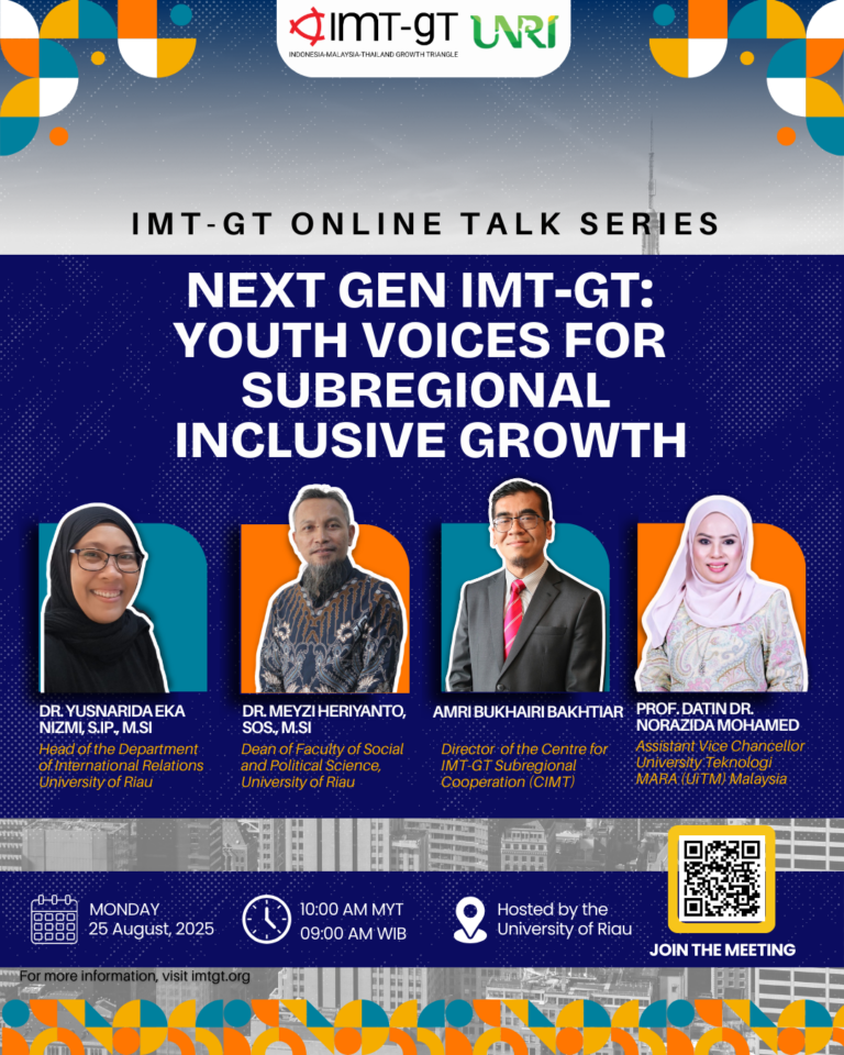 Online Talk Series “Next Gen IMT-GT: Youth Voices for Subregional Inclusive Growth”